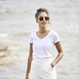 LADIES 150 V-NECK T